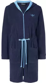 Женский халат Chiemsee "Cancun" (1 шт.), из легкой махровой ткани, СДЕЛАНО В ЗЕЛЕНОМ цвете, сертифицирован OEKO-TEX, цвет Marine Und Hellblau