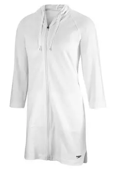 Женский халат для водного фитнеса Speedo с рукавом три четверти, белый