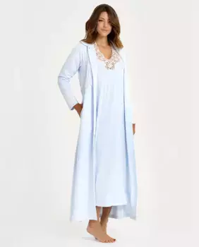 Женский халат Nans, светло-голубой