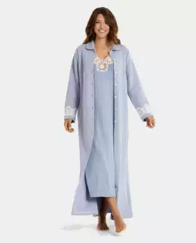 Женский халат Nans, светло-серый