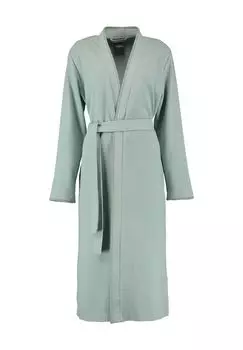 Женский халат пике с длинными рукавами Cawo, цвет Salbei