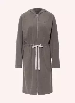 Женский халат с капюшоном Caw, бежевый