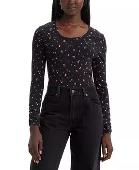 Женский хлопковый балетный топ с длинными рукавами Infinity Levi's, мультиколор