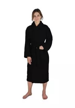 Женский хлопковый халат normani, черный