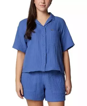 Женский хлопковый топ Holly Hideaway Breezy Columbia, фиолетовый