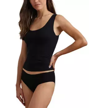 Женский хлопковый топ с кружевной отделкой 4L0210 Lauren Ralph Lauren, черный