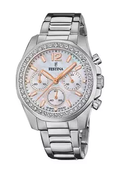 Женский хронограф FESTINA, серебро