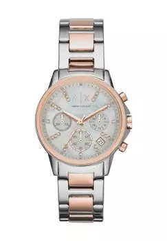 Женский хронограф Lady Banks AX4331 ARMANI EXCHANGE, серебро