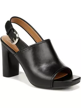 Женский каблук с квадратным носком и пряжкой Naturalizer, цвет Black Leather