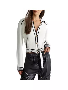 Женский кардиган белый/черный Liu Jo