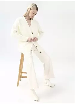 Женский кардиган цвета экрю Fabrika