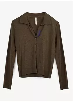 Женский кардиган цвета хаки Yargc