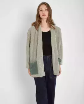 Женский кардиган длины миди с карманами Trucco, цвет Crudo