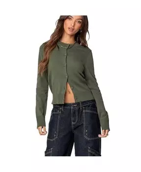 Женский кардиган Hollie на пуговицах Edikted, зеленый