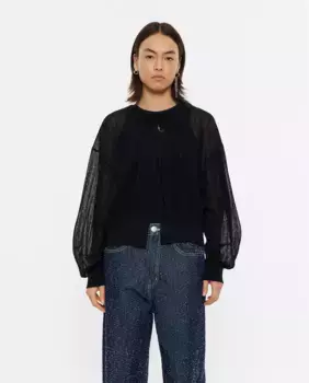 Женский кардиган из хлопка прямого кроя Bimba y Lola, черный