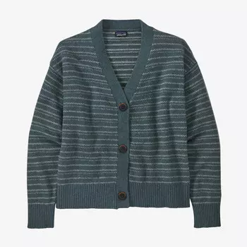 Женский кардиган из переработанной шерсти Patagonia, зеленый