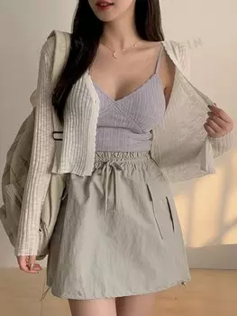 Женский кардиган, короткий, свободный, на пуговицах спереди Dazy, белый