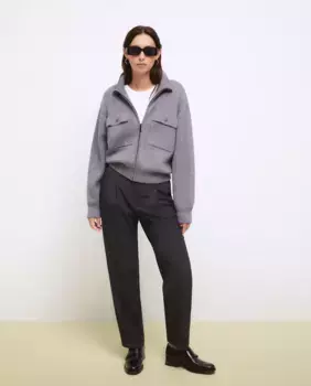 Женский кардиган на молнии Tintoretto, антрацит