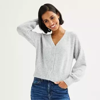 Женский кардиган на пуговицах Sonoma Goods For Life, серый