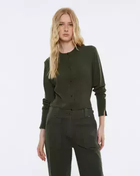 Женский кардиган одинарной вязки Andam, цвет Kaki