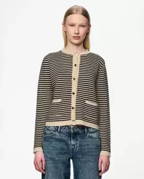 Женский кардиган Pieces, бежевый