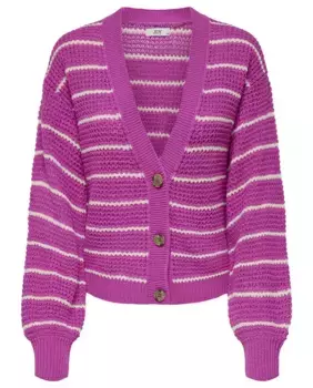 Женский кардиган с длинным рукавом jdy, розовый