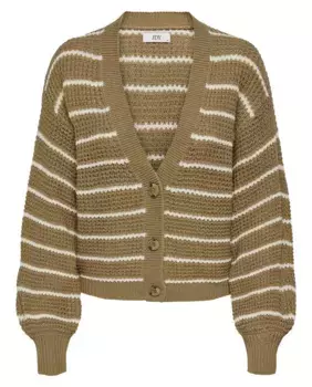 Женский кардиган с длинным рукавом jdy, светло-коричневый