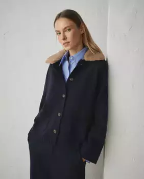 Женский кардиган с длинным рукавом Lloyd's, темно-синий