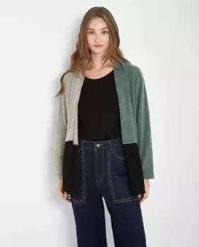 Женский кардиган с длинными рукавами и длиной миди Trucco, мультиколор