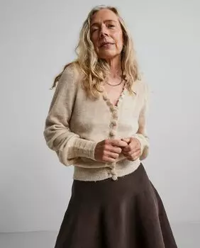 Женский кардиган с длинными рукавами и V-образным вырезом Yas