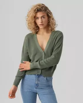 Женский кардиган с длинными рукавами и V-образным вырезом Vero Moda