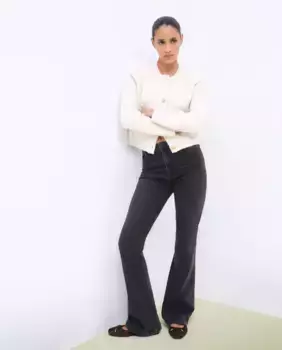 Женский кардиган с круглым вырезом и пуговицами Tintoretto, цвет 120 Crudo