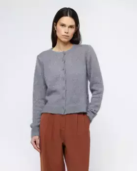 Женский кардиган с мягкой отделкой и пуговицами Wild Pony, серый