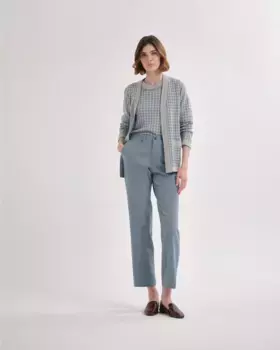 Женский кардиган с накладным карманом Lasserre, бирюзовый