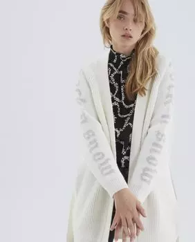 Женский кардиган с поясом и длинными рукавами IKKS