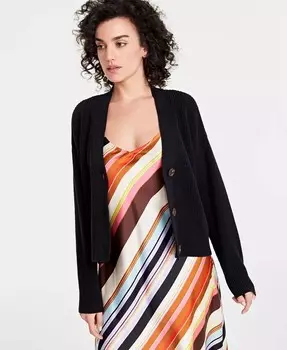 Женский кардиган с V-образным вырезом On 34th, черный