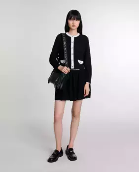 Женский кардиган со стразами Maje, черный