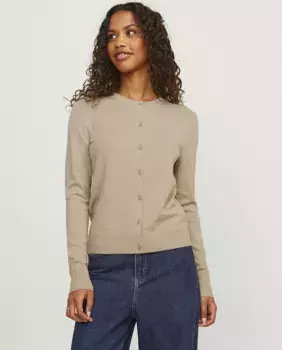 Женский кардиган тонкой вязки Jack & Jones, светло-коричневый