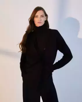 Женский кардиган тонкой вязки Woman El Corte Ingls, темно-синий