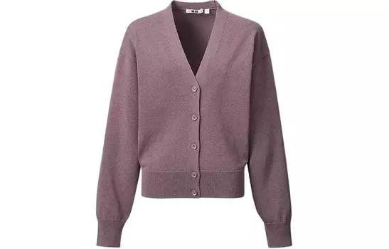 Женский кардиган Uniqlo, фиолетовый
