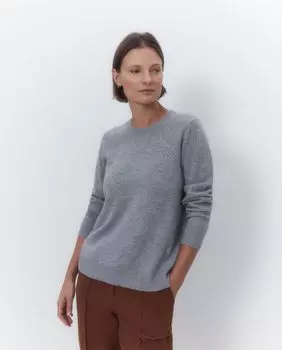 Женский кашемировый свитер с круглым вырезом El Corte Ingls, оранжевый