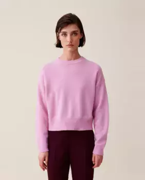 Женский кашемировый свитер с вышивкой CP Claudie Pierlot, розовый