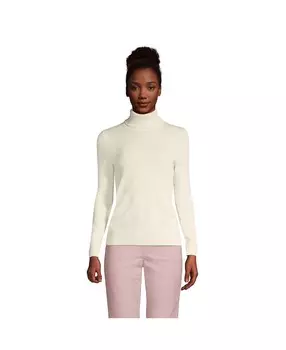 Женский кашемировый свитер с высоким воротником Lands' End