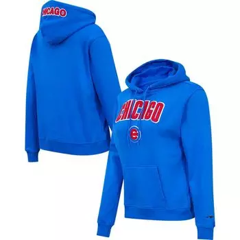 Женский классический флисовый пуловер с капюшоном Pro Standard Royal Chicago Cubs