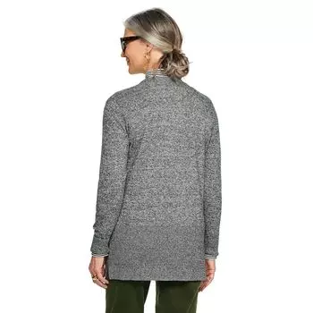 Женский классический кардиган в рубчик с открытым передом Croft & Barrow Croft & Barrow