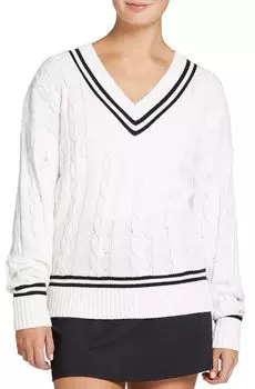 Женский классический теннисный свитер косой вязки Prince