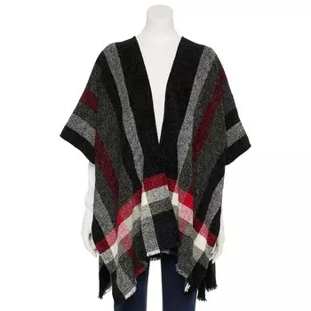 Женский классический топпер из шенила в клетку Nine West, цвет Black Red