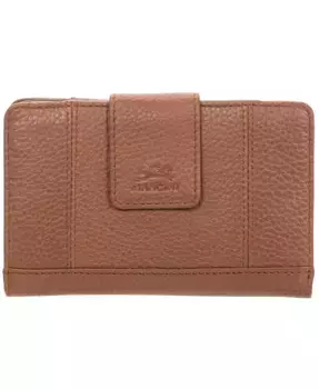 Женский клатч-кошелек с защитой RFID из коллекции Pebbled Collection Mancini, коричневый/бежевый