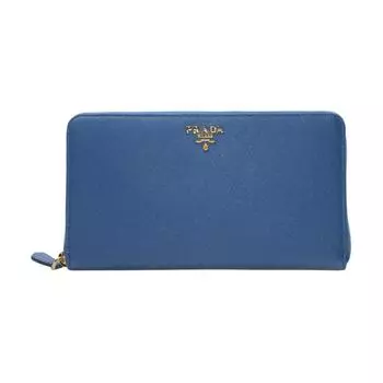 Женский клатч-кошелек Tubas из коровьей кожи, цвет морской волны PRADA