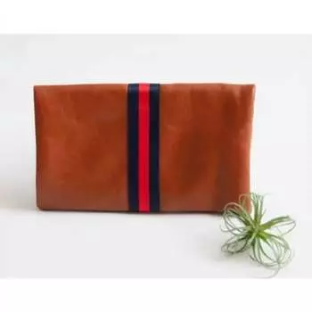 Женский клатч-раскладушка Preppy Stripe цвета коньяка FUNKY MONKEY, цвет cognac